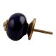 Navy Blue Golden Fitting Ceramic Knob